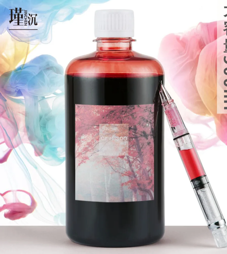 Large Capacity 200/500ml Non Carbon  Non Blocking Pen  Color Ink， Writing Ink For Students