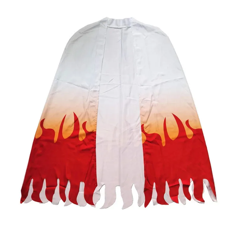 2025 Nuevo kimono de anime Rengoku para niños y adultos, uniforme Demon Slayer con polainas, capa de Kimetsu No Yaiba ★ ★ ★   hh