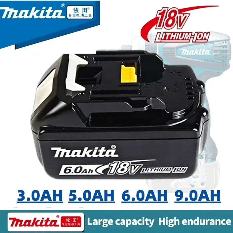 

NEW Makita 18V 6Ah Battery 6Ah Li-ion Replacement LXT BL1860B BL1860 BL1850 BL1830 DHP482RFX9 BL1815 LXT400 for Cordless Drills