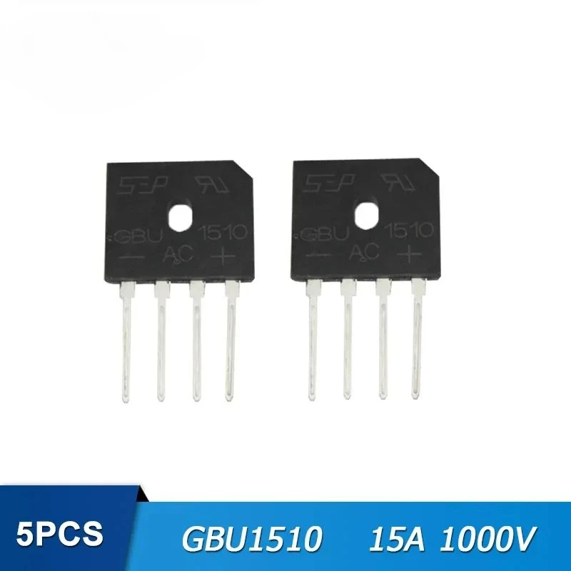 5PCS High quality Diode Bridge Rectifier GBJ1510 GBJ2510 GBJ3510 GBU1510 GBU3510 15A 25A 35A 1000V Rectifiers Diodes