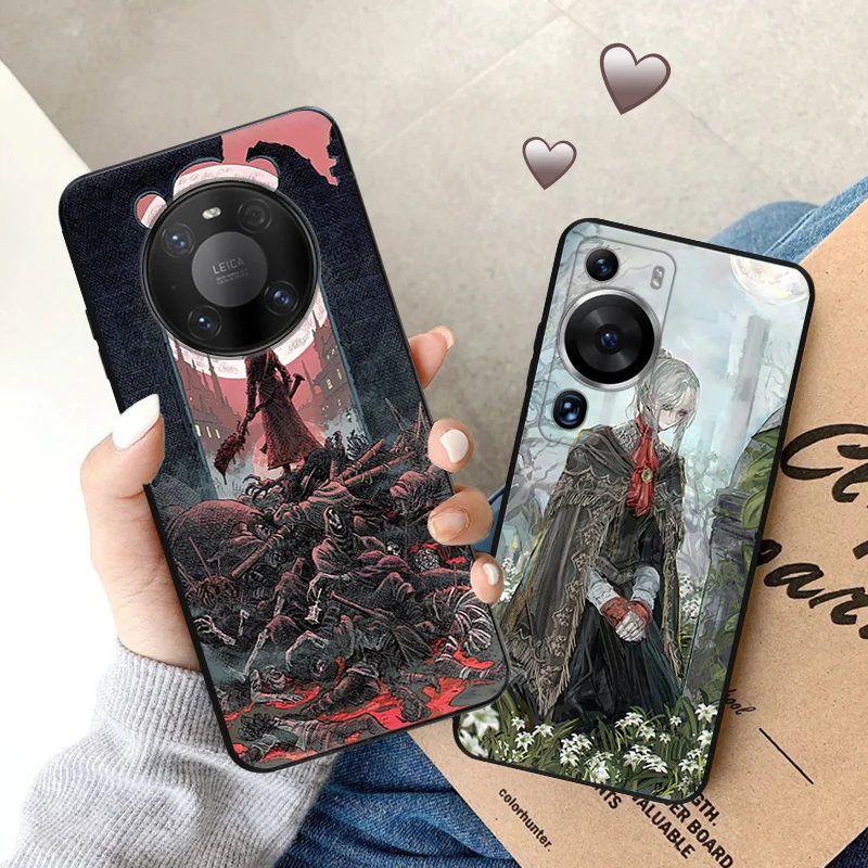 Funda de teléfono para Motorola G200 One Fusion G30 G31 Huawei P20 P30 P40 Lite p-smart iphone6 Bloodborne Game Art Matte Soft Cover