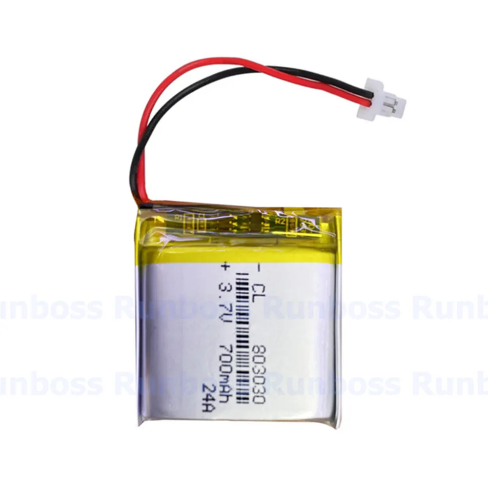 

803030 700 мАч 3,7 в для JBL T600 BT, Tune 600BTNC GSP753030 гарнитура 2 провода литий-полимерный литиевый перезаряжаемый аккумулятор