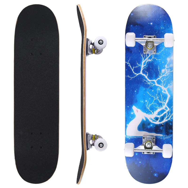 Hot Sell 80*20cm Buy Skateboard For Children Custom Logo Pattern 4 Wheel Cheap Skate Board