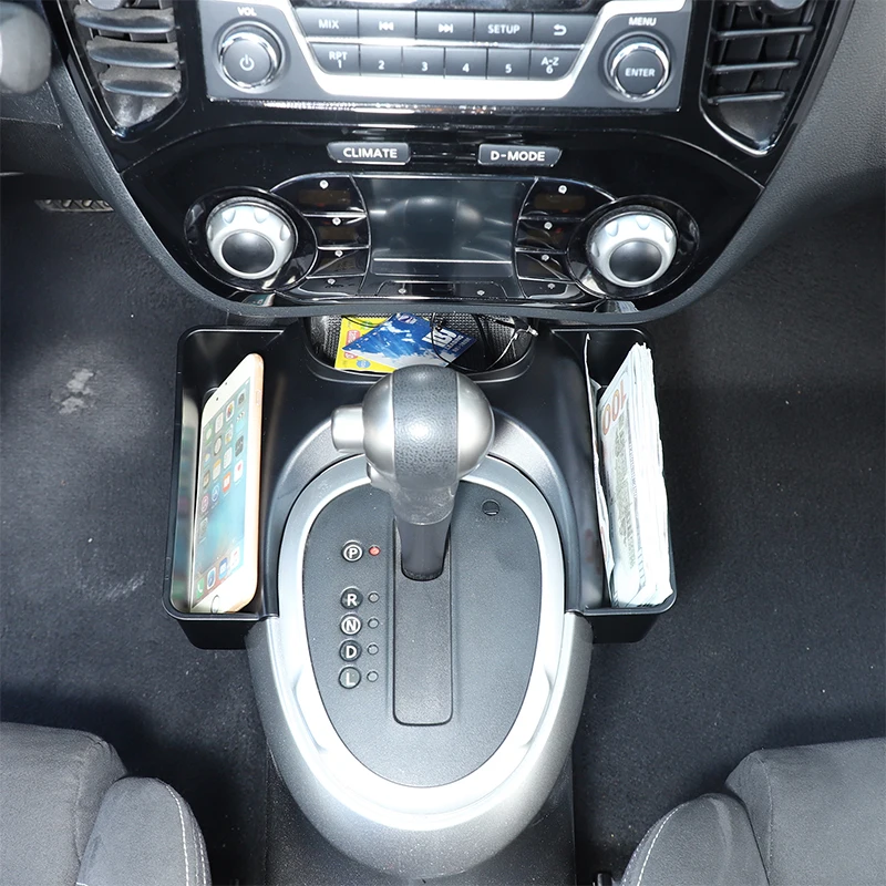 For 2011-2019 Nissan JUKE Infiniti ESQ ABS Car Gear Shift Side Storage Box Tray Holder Side Organizer Tray Interior Accessories image 6