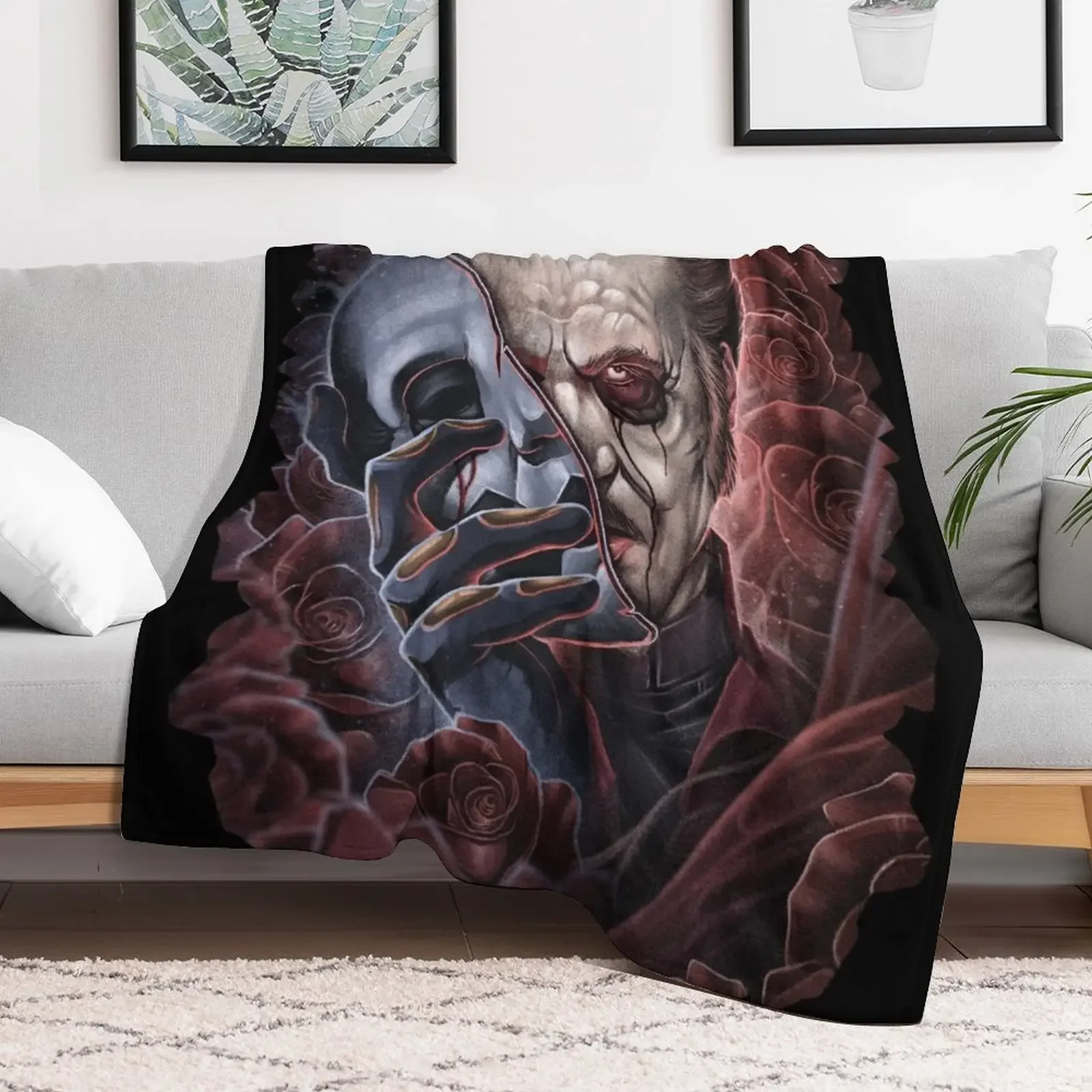 Masquerade - Cardinal Copia Throw Blanket Sofa Thins Custom Blankets