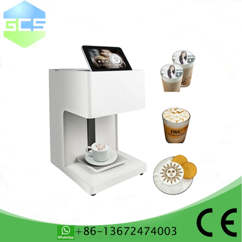 أحدث طابعة القهوة واي فاي بالجملة طابعة القهوة الغذائية الصالحة للأكل كعكة الشوكولاته لاتيه آلة الطباعة الفنية للبيع