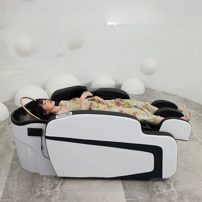 

High-End Automatic Electric Massage Shampoo Bed Multifunctional Thai Head Therapy Bed Barber Shop