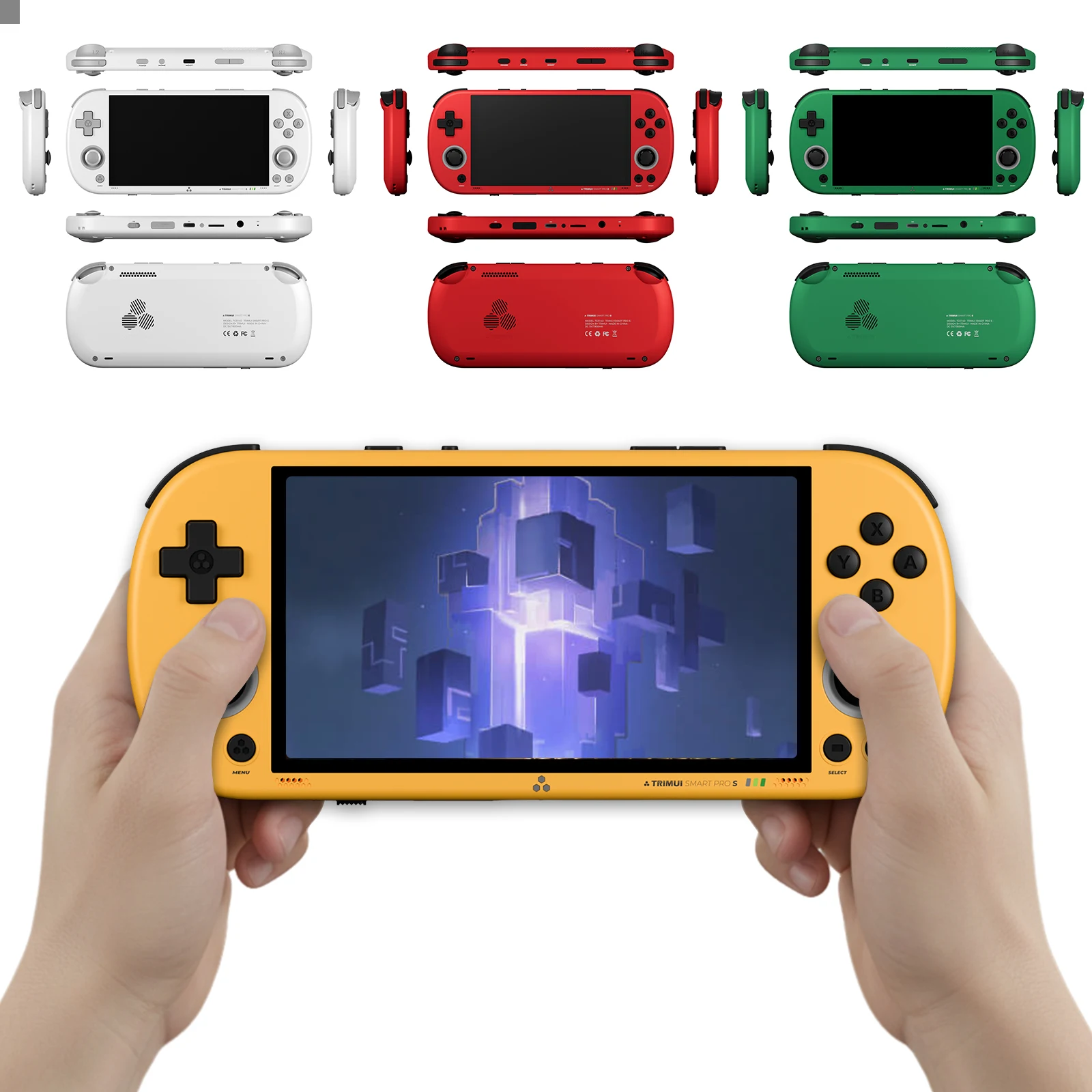 

Портативная консоль-эмулятор для TrimUI Smart Pro S, портативная игровая консоль, 4,96 дюйма, 720p, HD IPS-экран, система Linux, 5000 мАч