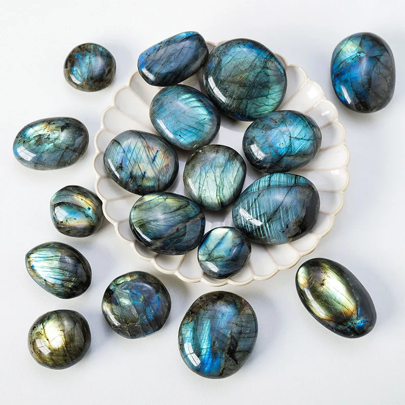 1pc Natural Blue Color Genuine Labradorite Original Labradorite Moonstone Natural Stones Ornament Moonstone Send Random