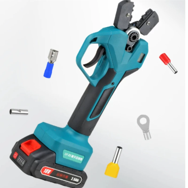 Charging Cold Press Electric Crimping Pliers Small ZC-B50KM Crimping Tool for Insulated Tubular Bare Terminals