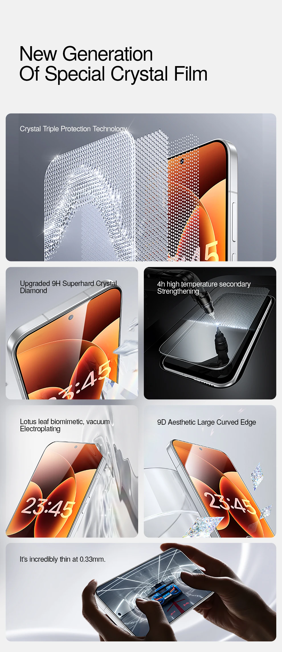 SmartDevil Tempered Glass for Xiaomi POCO F8 Pro F7 F5 F6 X7 Pro F4 Screen Protector for Poco X8Pro Max HD Protective Glass Film