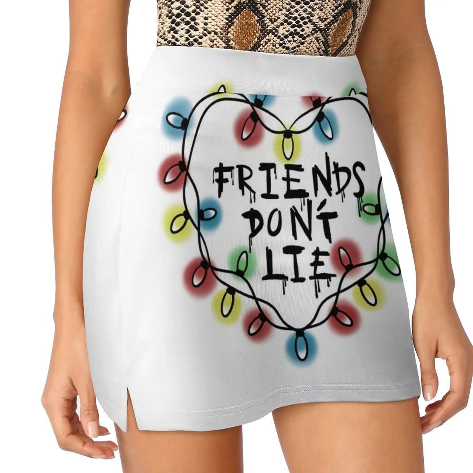 FRIENDS DON'T LIE Light proof trouser skirt Kawaii modest skirts for women