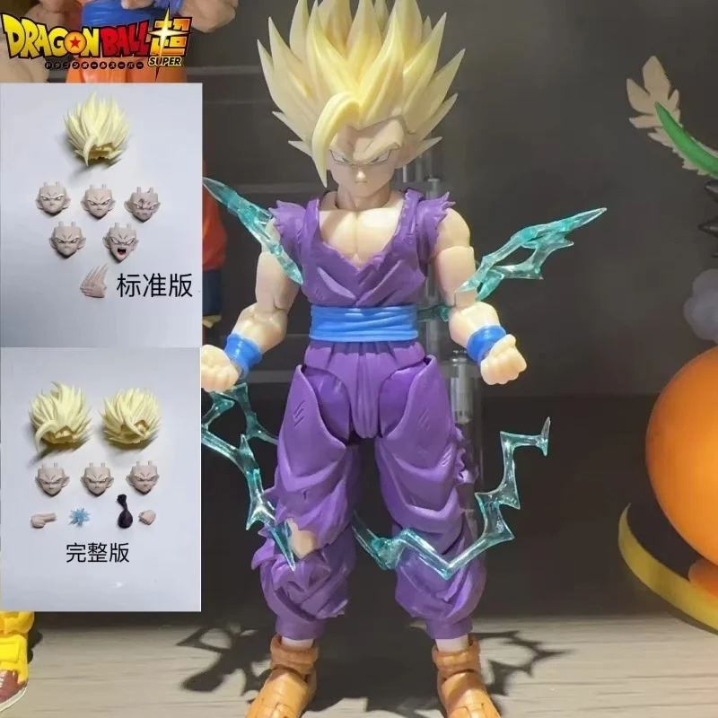 Figura de Acción de Son Gohan de Dragon Ball Super de Hm&Air, Escultura de Cabeza Ssj2, Accesorios, Figura de Anime Coleccionable, Juguetes, Regalos