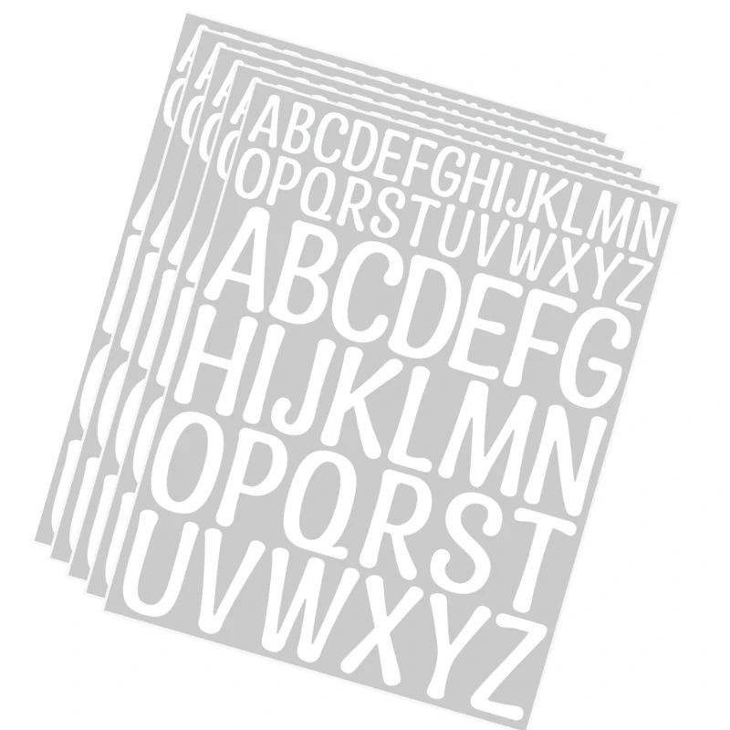 96GE 5 أوراق الحروف الهجائية ملصق ملصق جمالي ملصق ديكور
