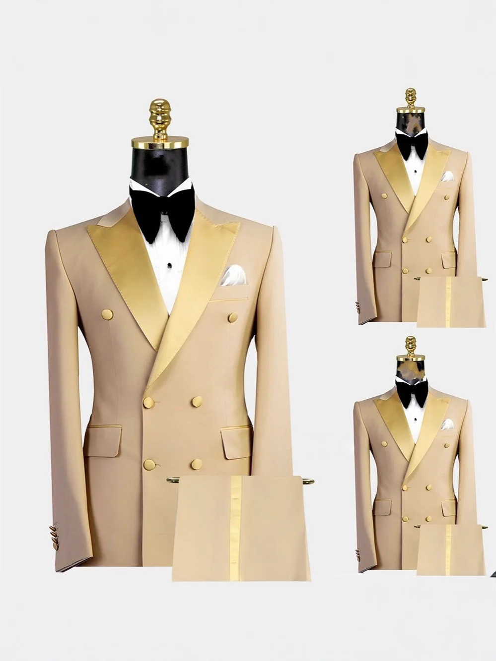 

Graceful Gentlemen's wedding suit, Host dinner double-breasted suit tuxedo, 2-piece Men's Suit ( Blazer+Pants ) Party Gowns