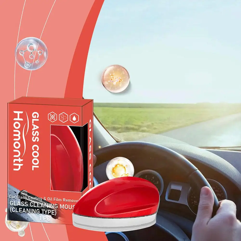 1Pc Car Glass Glossy Mouse Coating Crystal Plating Remover Film Clear Rainproof Window Oil Remover Film Agent Car Oil Anti- I3G2