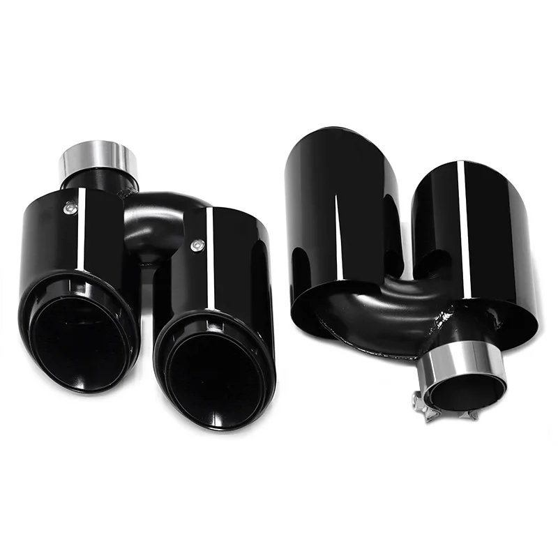 SYPES For Macan 20+GTS triple black remodel upgraded high performance 304 stainless steel nozzle muffler tip fits rear diffuser