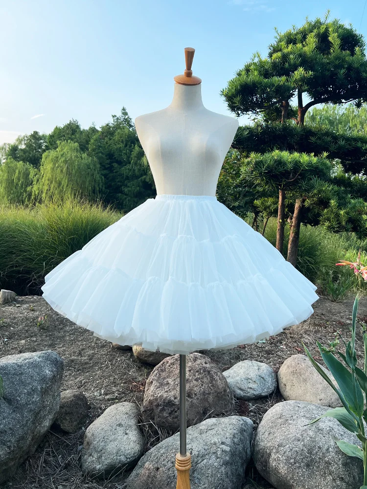 

MAGOGO 45CM Women's Elastic Waist Violent Boneless Soft Yarn Petticoat Puffy Tutu Tulle Skirt Princess Ballet Dance Underskirt