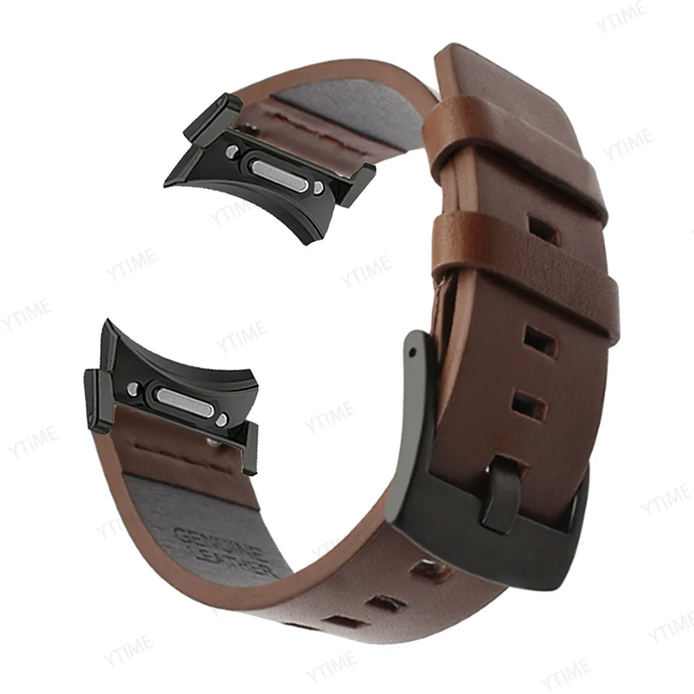 No Gaps Leather Band for Samsuang Galaxy Watch 7 6 5 4 40 44mm Quick fit Strap for Galaxy Watch 6 4 classic 42 46 43 47mm Straps