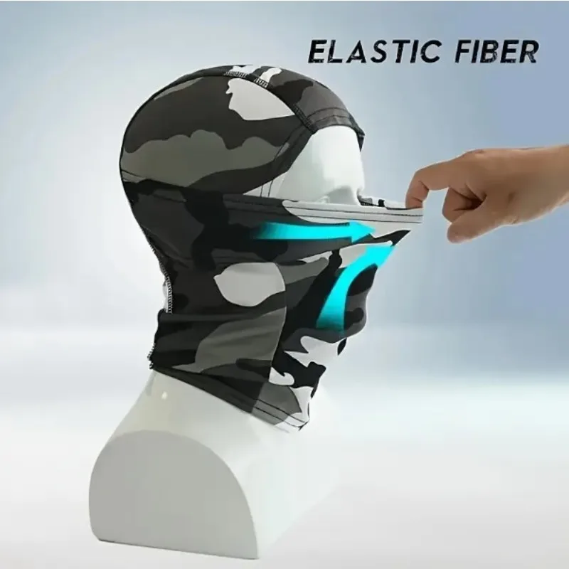 

Упаковка из 5 дышащих капюшона-балаклава: полнолицевая мотоциклетная маска — головные уборы для занятий спортом и велоспортом на открытом воздухе для универсальной защиты