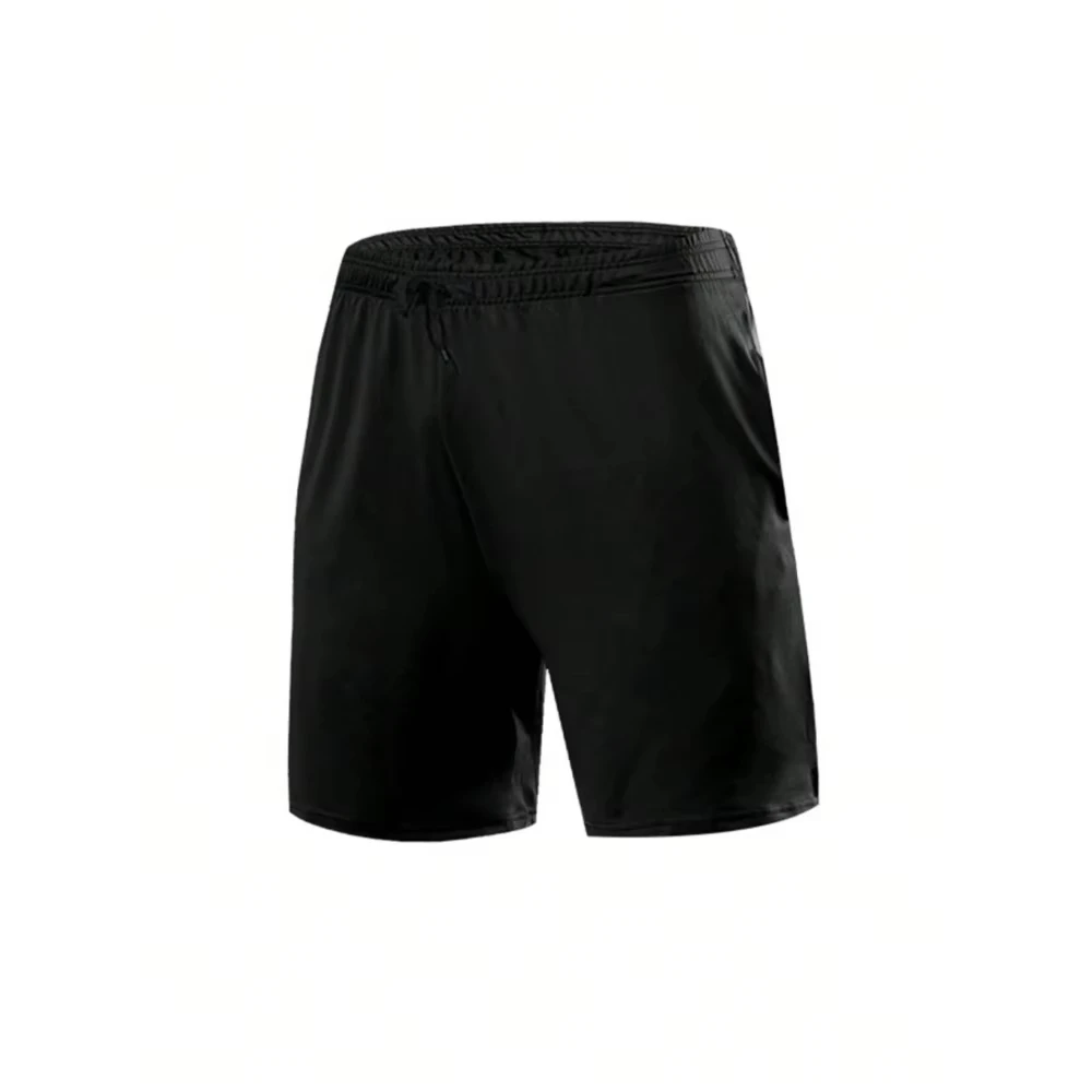 شورت جري نسائي فضفاض مناسب لليوجا واللياقة البدنية مع حزام خصر برباط وجيوب شورت y2k أسود