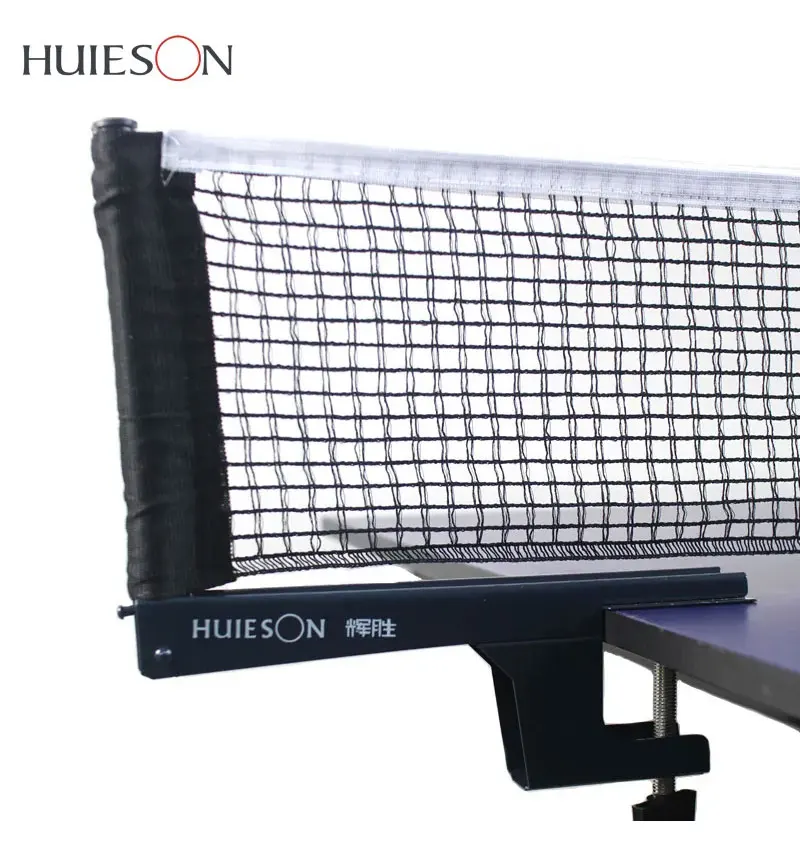 HUIESON Tischtennisnetz und Pfosten-Set, tragbares, einfach aufzubauendes Ping-Pong-Netz zum Anklemmen/Aufschrauben für Tische unter 4 cm Höhe – Detail 5