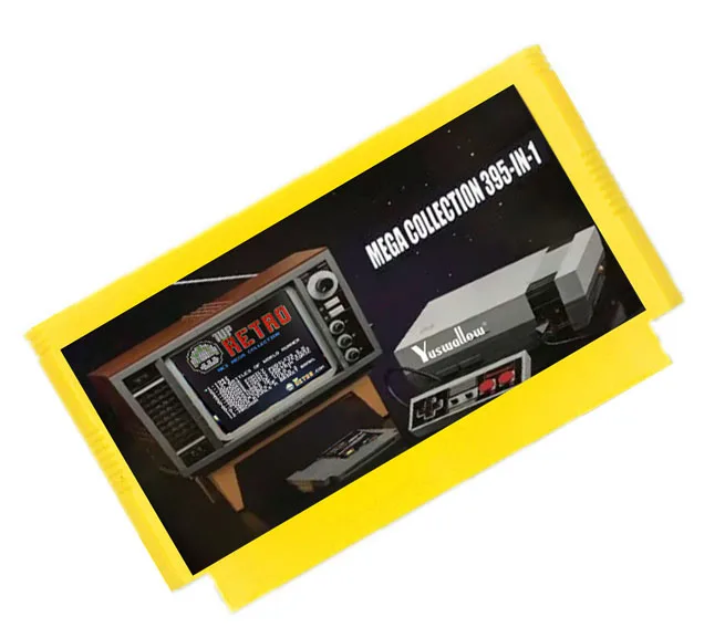 بطاقات الذاكرة Yuswallow لآلات ألعاب الفيديو 60 دبوس خرطوشة ألعاب بطاقة لاعب 395 في 1 ألعاب حقيقية لا تتكرر