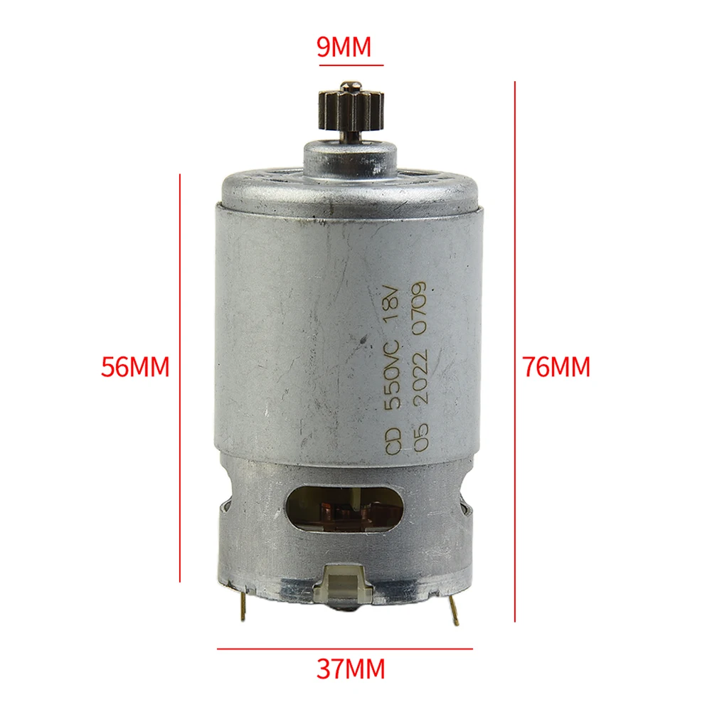 Motor de taladro de torsión RS550, Robot eléctrico de 18v CC, eje redondo de 13 dientes para Taladro Inalámbrico BOSCH, destornillador GSR GSB,