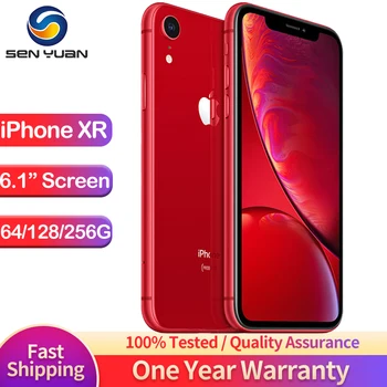 Original Apple iPhone XR ใช้โทรศัพท์มือถือ 4G LTE ปลดล็อก 6.1 