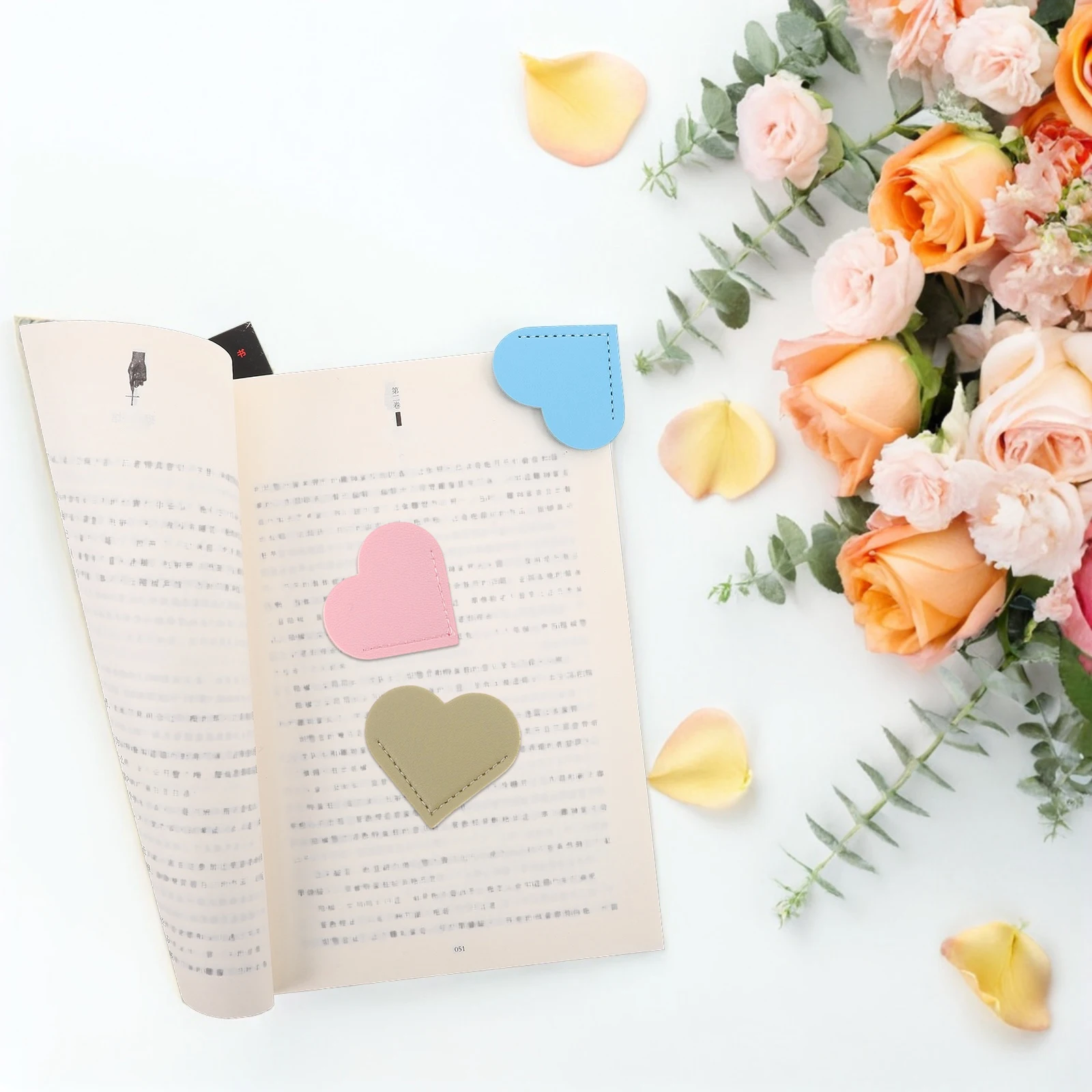 

9 Pcs Love Bookmark Corners Vintage Accessories for Reading Lovers Album Protectors Skin Marks Bookmarks