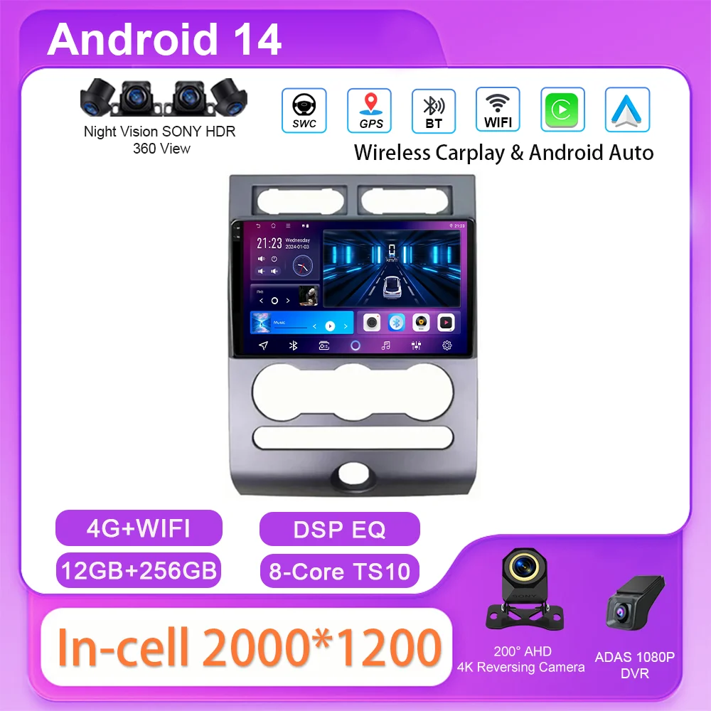 

Car DVD Android For Ford Expedition 3 2006 -2017 Auto Multimedia Car Player GPS Navigation Screen Navigation Radio Stereo 2Din