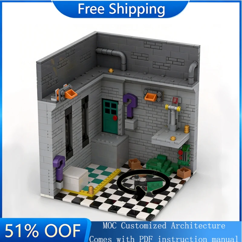 

901 PCS MOC Customized Series Famous Game Riddle Treasury Tower Model Creative Building Block Technology Child Puzzle Toy Gifts