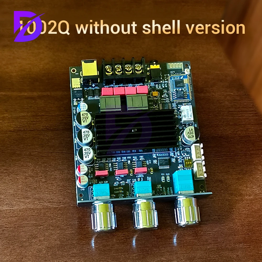 

DC 12-24V ZK-1002Q BT Digital Amplifier Board Qualcomm QCC3034+TPA3116 2.0 Channel APTX Lossless Power 100W+100W
