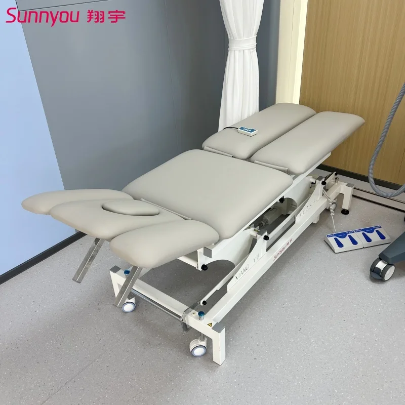 Electric Physical Medical Therapy Bed with Multi-Position Treatment Table