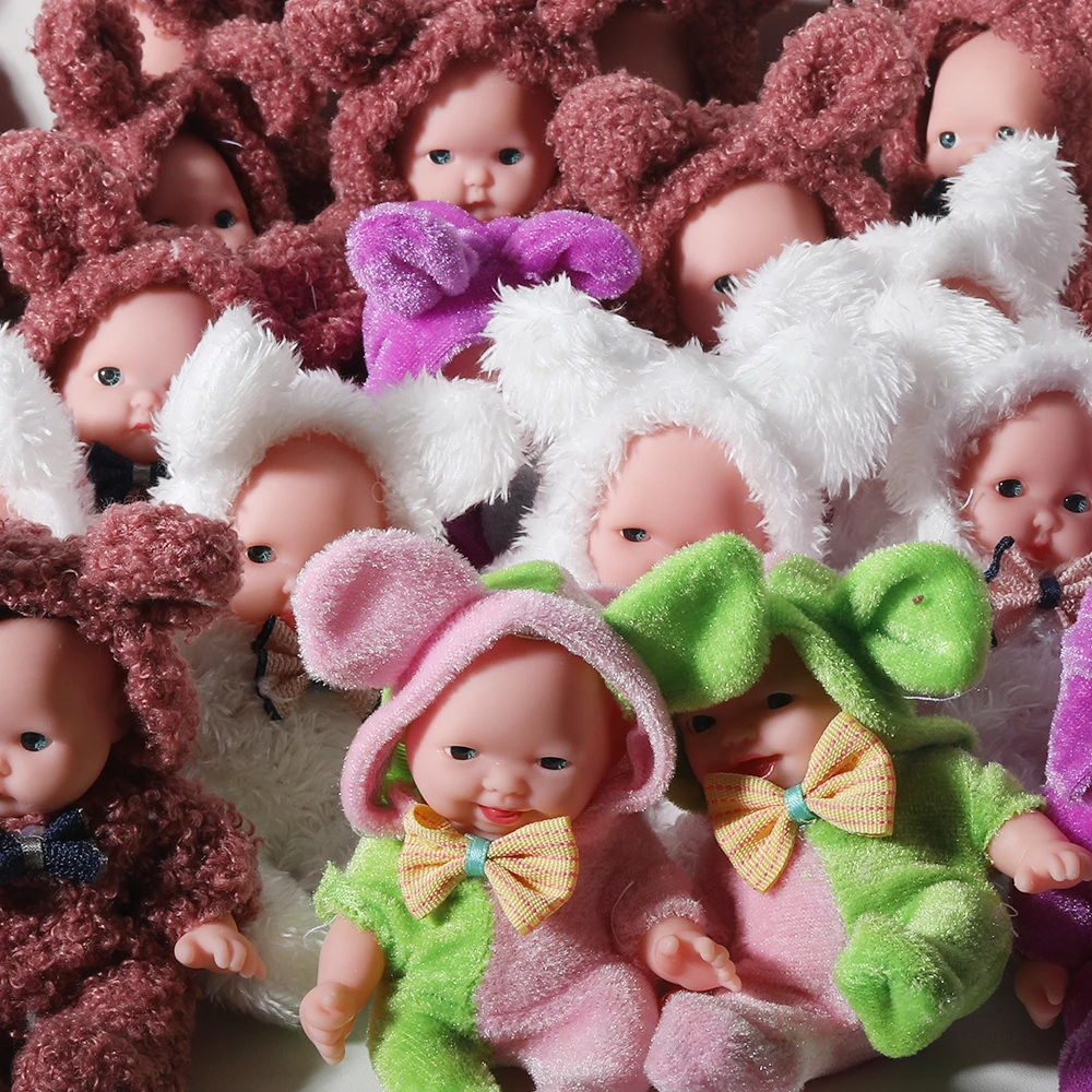 5-inch  Rebirth Doll Soft 5 Activity Joint Cute Expression  GREEN Boys and Girls Birthday Gift 12cm 1/12