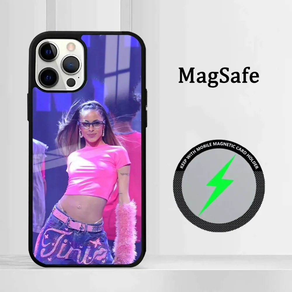 M-Martina S-Stoessel TINI Phone Case For iPhone 15 14 13 12 11 Pro Max Plus Mini Mirror Magnetic Cover