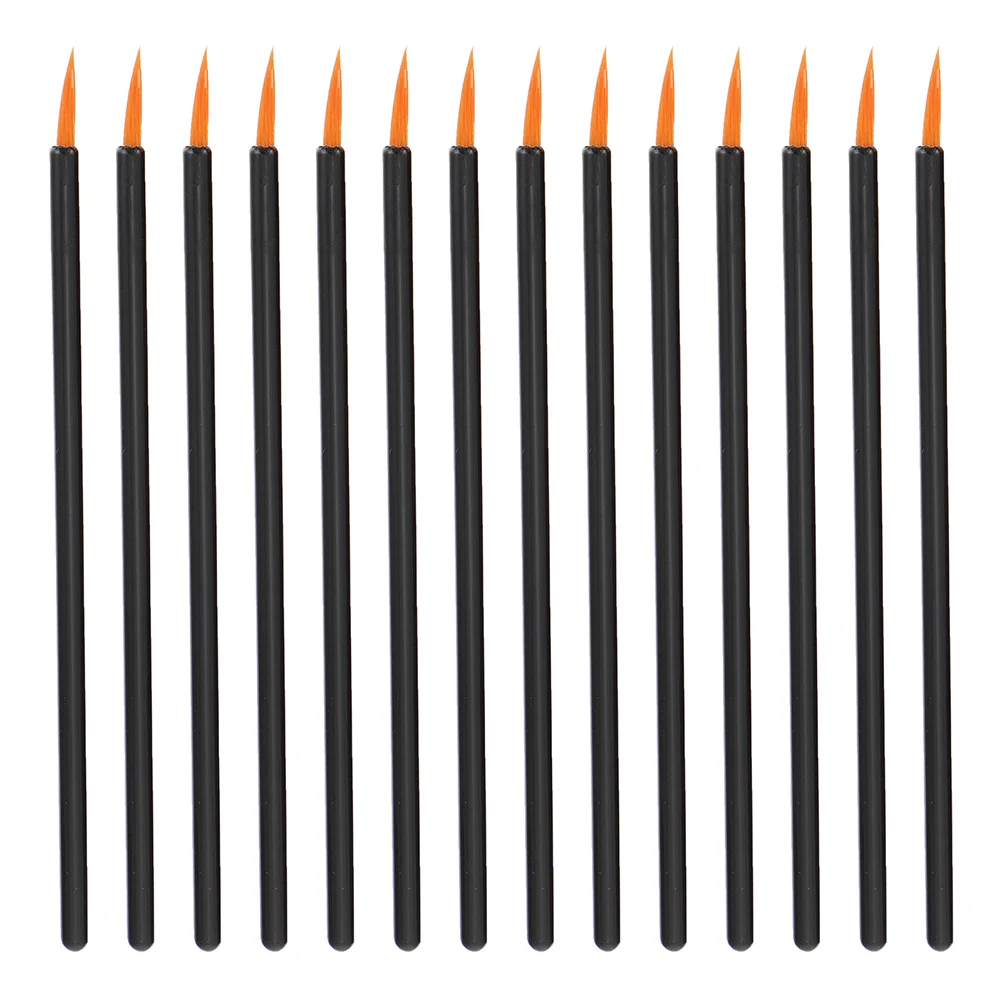 100 個アイライナーブラシ使い捨て人工繊維プロフェッショナルアプリケーターメイクアップアーティスト女性軽量ポータブル