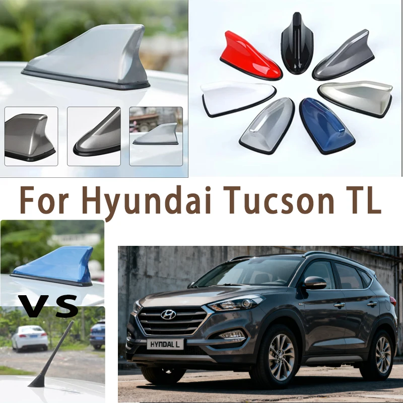 

For Hyundai Tucson TL Car Roof Top Mount Shark Fin Aerial Antenna Toppers Auto Radio AM FM Antenna Signal Amplifier Aerial