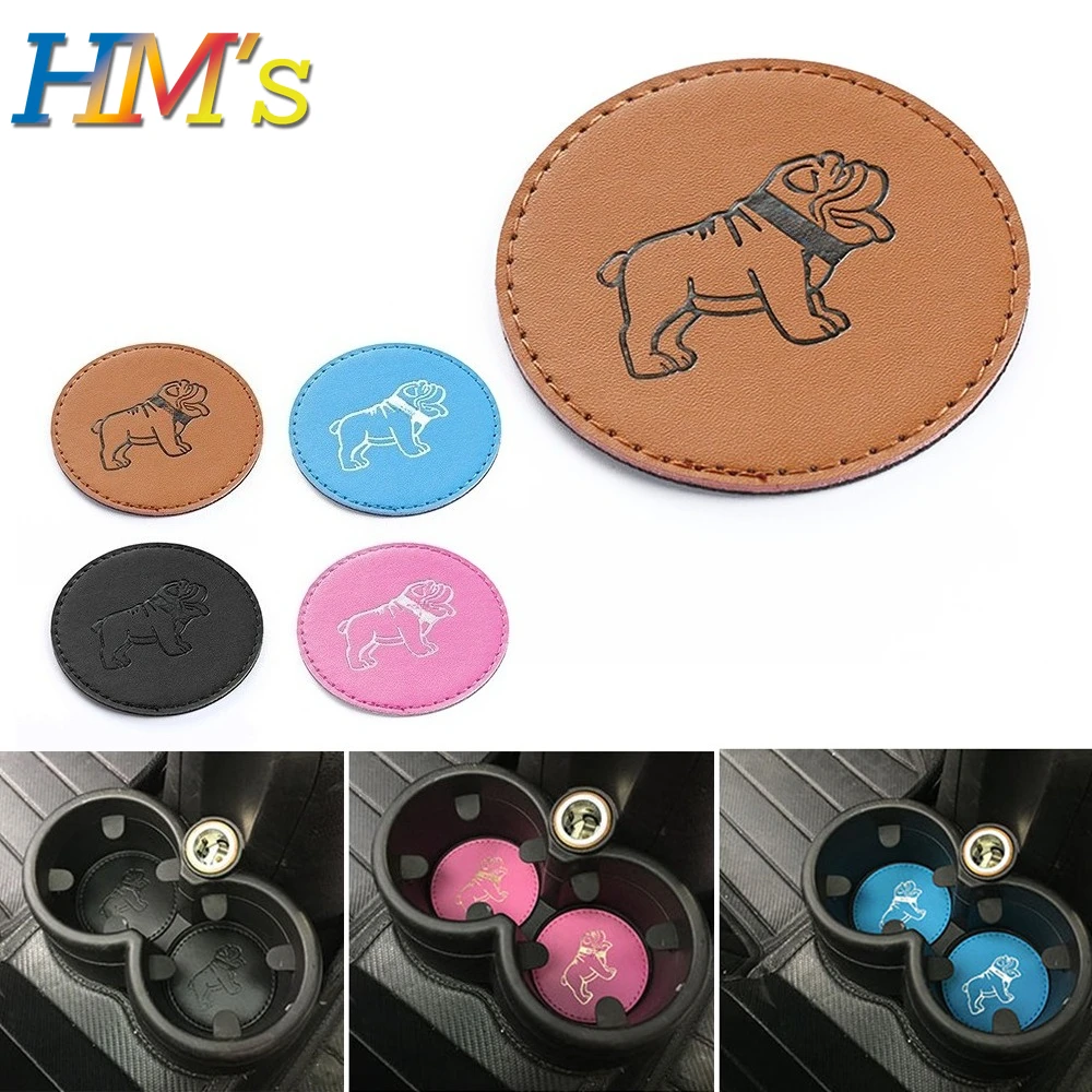 

Car For Mini Cooper R56 F56 Bulldog Cup Bottle Holder Anti Dust Pad Coaster Mat Universal Car Coaster Sticker Accessories