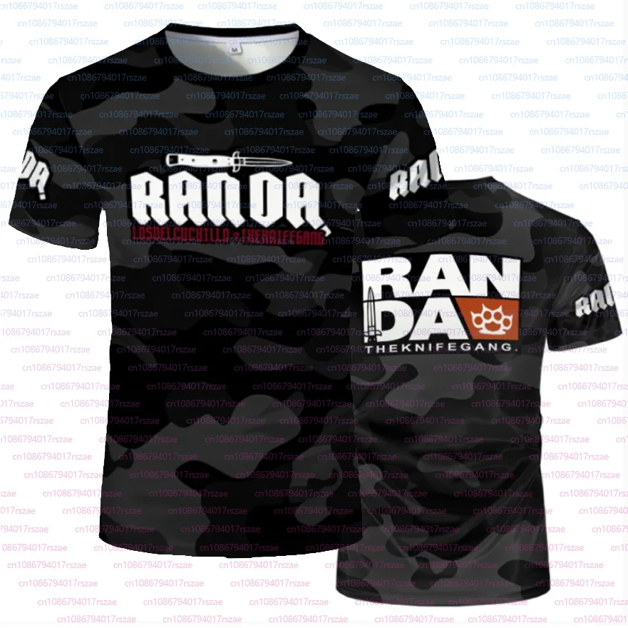 Outdoor Boxing Sportwear RANDA Camouflage Fans Jersey Training Fightwear Casual 3D Print Short Sleeve T-shirts 2026 Summer Tops