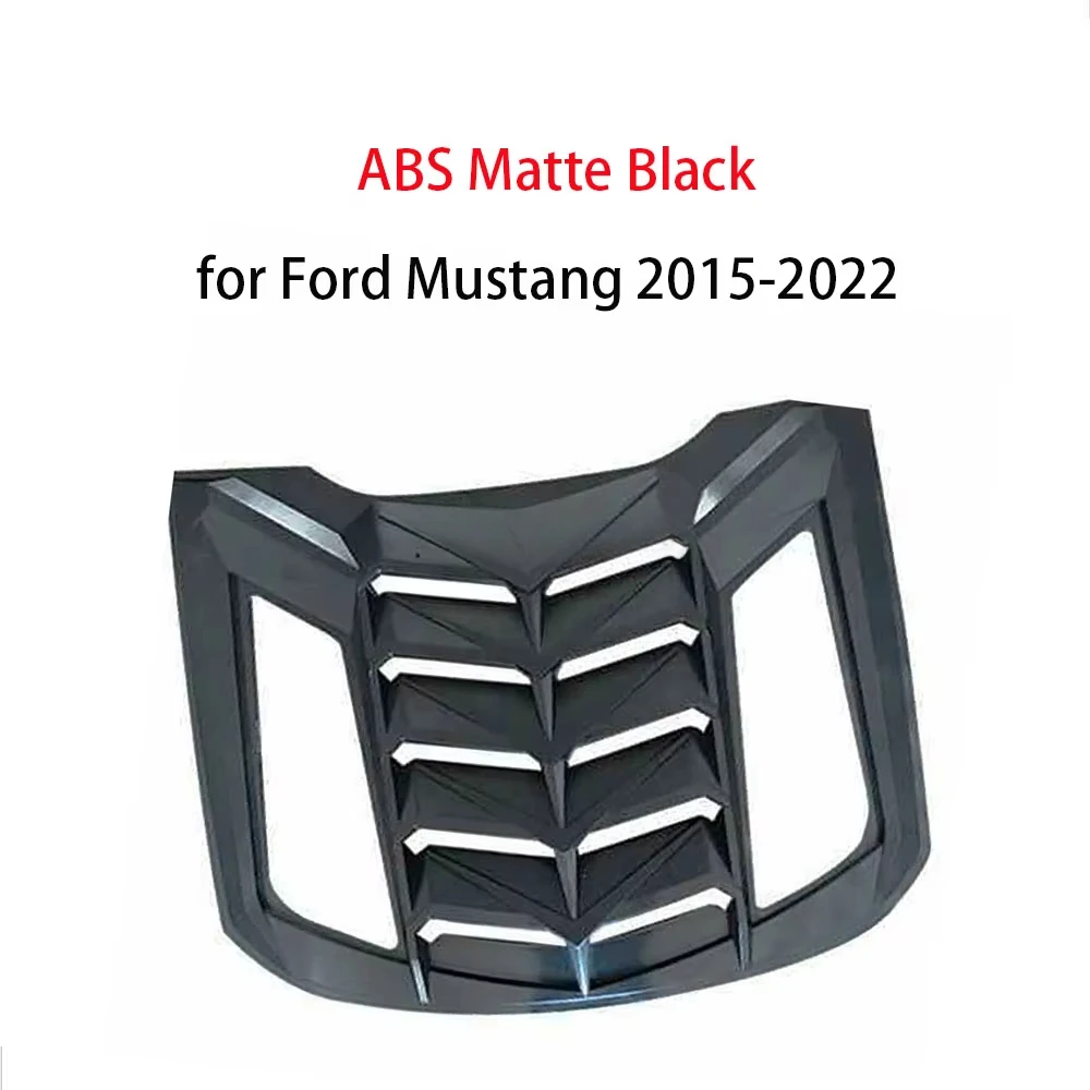 Black Carbon Look Gloss Black Car Rear Window Decorative Shutters Air Vents Shutter Grilles for Ford Mustang 2015-2022custom