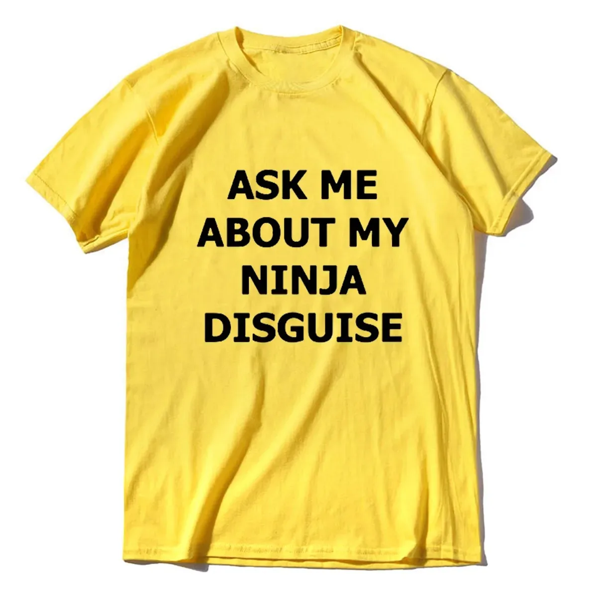 S-3XL womens Ask Me about My Ninja Disguise Flip T Shirt Funny Costume Graphic New Cotton T-Shirt Humor Gift Women Top Tee