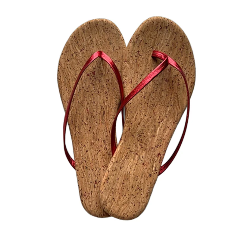 

Withered Minimalist Summer Women's Shoes French Lazy Genuine Leather Flip-flops Comfortable Latex Wooden Slippers Sandals