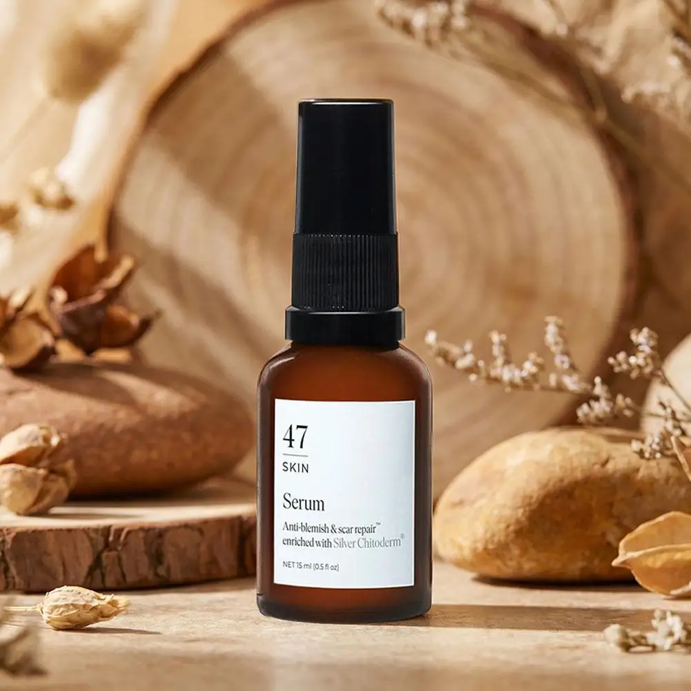 47 SKIN Serum angereichert mit Silber-Chitodermin Hautpflege-Essenz für zu Unreinheiten neigende Haut, verbessert die Hautstruktur und pflegt die Haut. – Detail 4