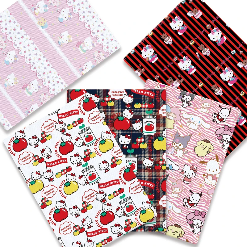 

Cartoon DIY handcrafted patchwork sewing baby dress home bed sheet 140*50CM, printed sewing fabric