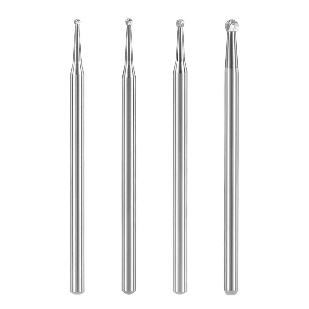 AZDENT 5Pcs/Box Dental Round Carbide Burs HP Bur Drill For Straight Handpiece and Micro Motor Diameter 2.35mm Length 44.5mm