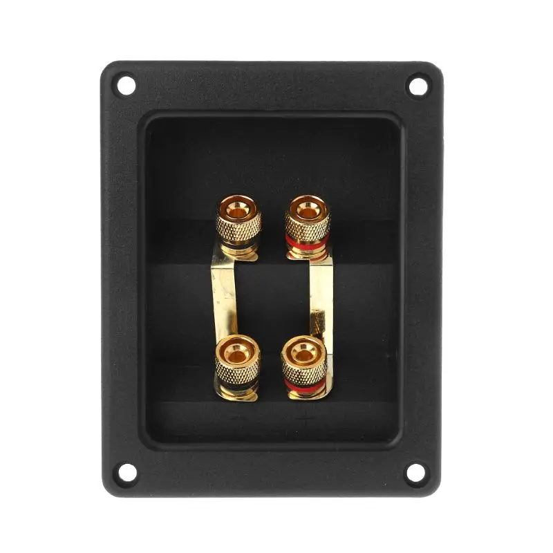 2022 New 2022 New Terminal Cup Connector 266 Parts Express Binding Posts Gold Banana Jacks Recessed Bi-Amp Speaker Box Black