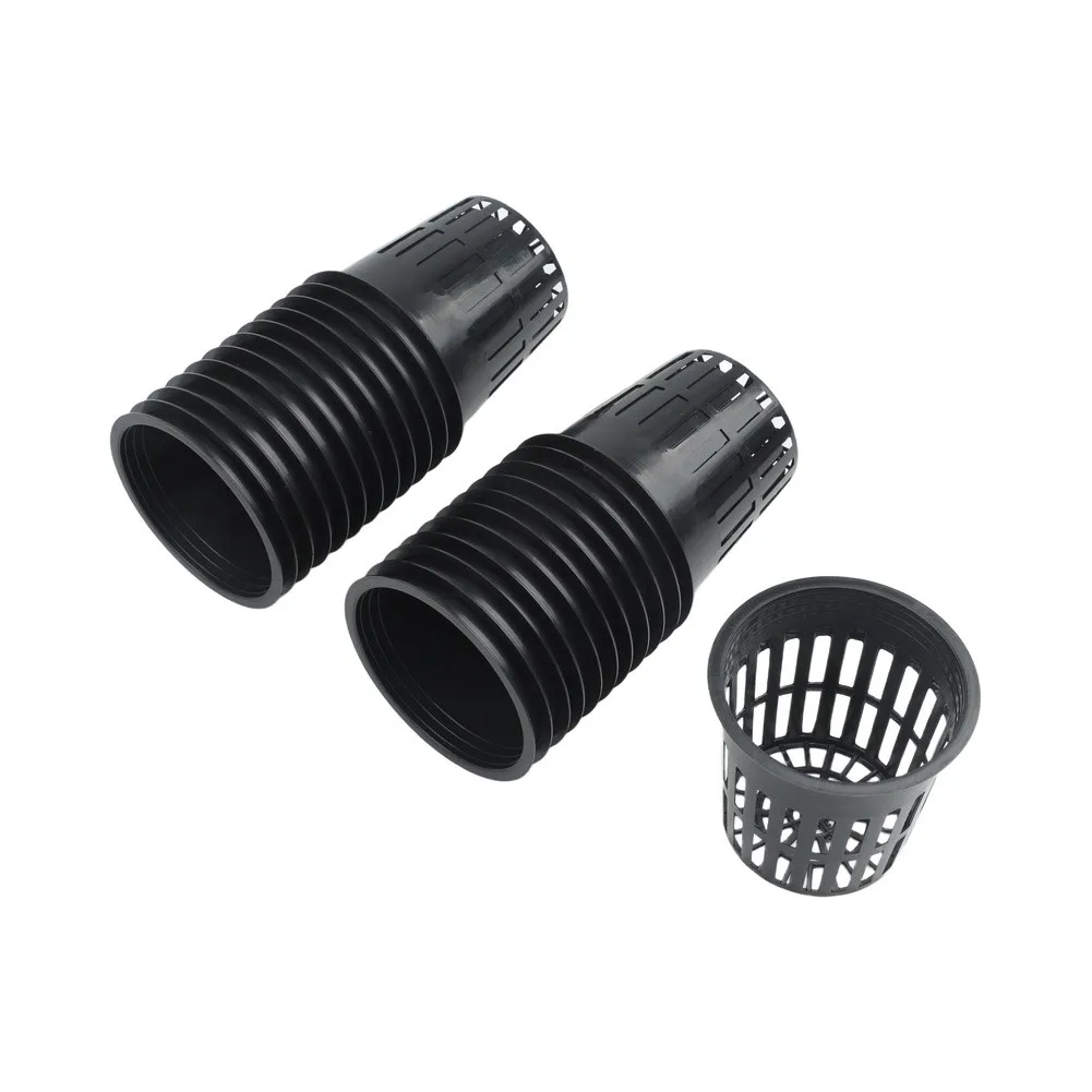 Plastic Mesh Net Pot for Hydroponics and Nursery Plant Growing Basket with Drainage and Air Circulation for Enhanced Root Health