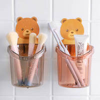 1/2 PCS Home Bathroom Accessories Set Toothbrush Holder Toothpaste Storage Rack Wall Mount Toothbrush Cup Rack 2025 New