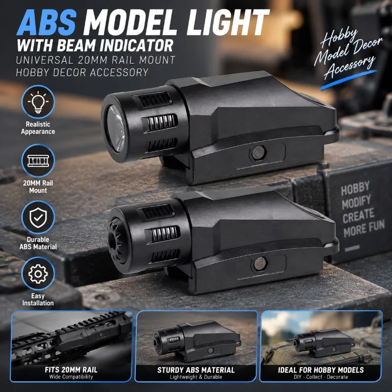 Hobby Decor ABS Model Light Beam Indicator Accessory Fits Standard 20mm Rail
